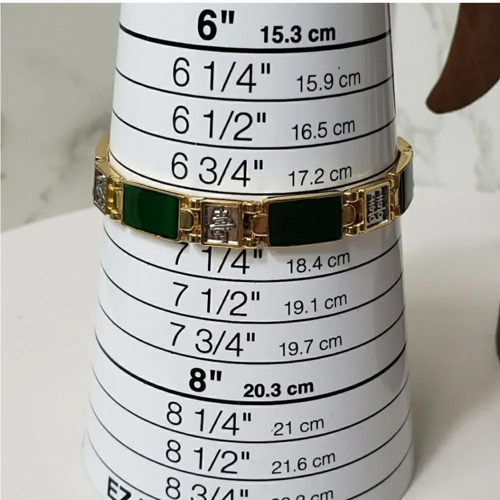 ASIAN Enameled Link Bracelet Chinese Jewelry